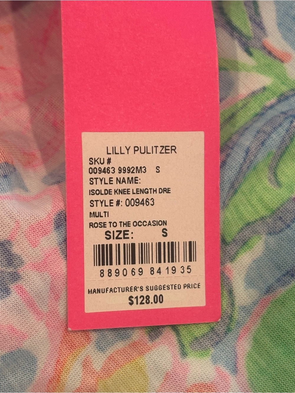 Lilly Pulitzer Isolde Dress Rose To The Occasion Floral Small - Picture 7 of 7